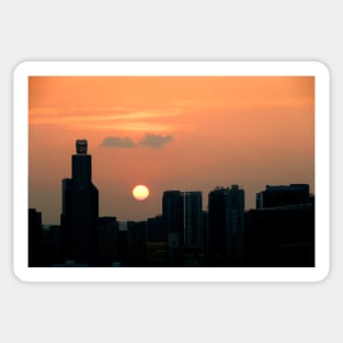 Dawn in the City Sticker